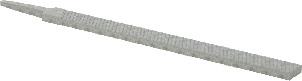 Hassas Düz Dikdörtgen Törpü, Orta Kaplama için, 6“ Uzunluk x 31/64” Genişlik