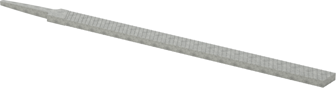 Hassas Düz Dikdörtgen Törpü, Kaba Yüzey için, 8“ Uzunluk x 37/64” Genişlik
