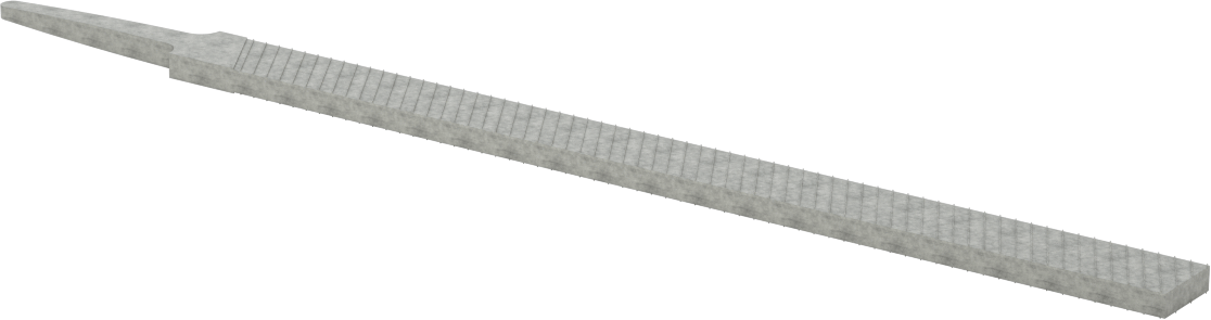 Hassas Düz Dikdörtgen Törpü, Orta Kaplama için, 8“ Uzunluk x 37/64” Genişlik