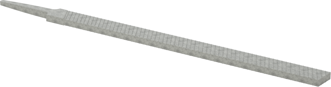 Hassas Düz Dikdörtgen Törpü, 2 Numaralı İnce Yüzey için, 8“ Uzunluk x 37/64” Genişlik
