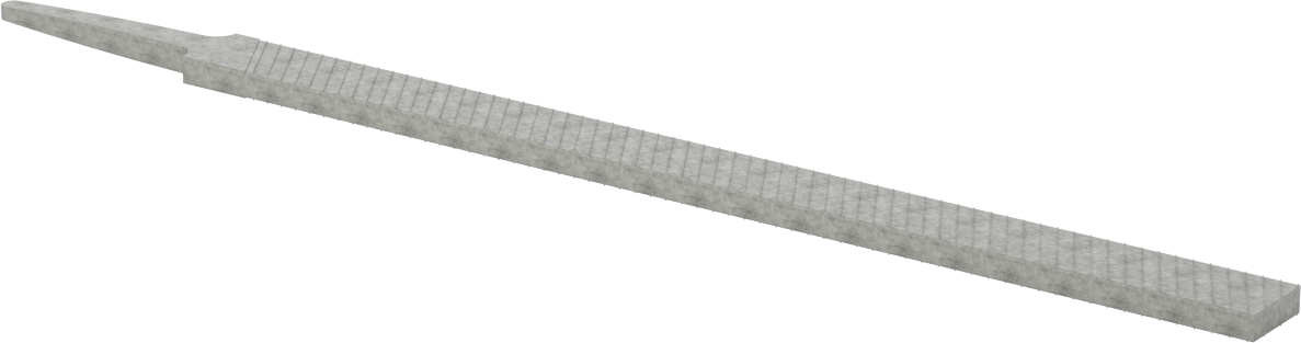 Hassas Düz Dikdörtgen Törpü, Orta Kaplama için, 10“ Uzunluk x 45/64” Genişlik