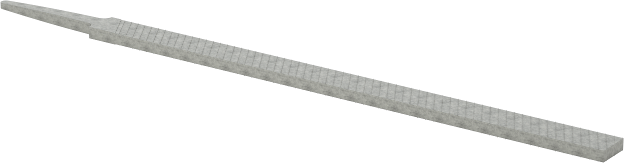 Hassas Düz Dikdörtgen Törpü, Kaba Yüzey için, 12“ Uzunluk x 3/4” Genişlik