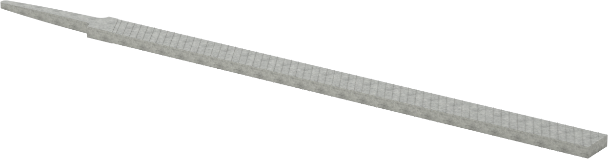 Hassas Düz Dikdörtgen Törpü, Kaba Yüzey için, 12“ Uzunluk x 3/4” Genişlik