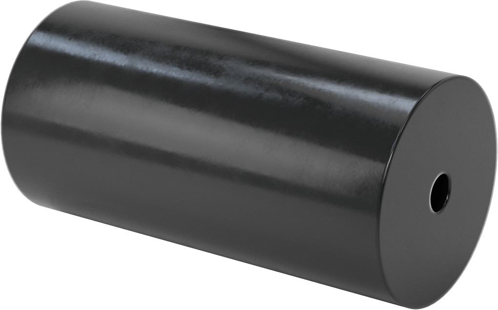 Hava Koşullarına Dayanıklı EPDM Kauçuk Tüp, 3" OD, 1/2" ID, 6 inç Uzunluk