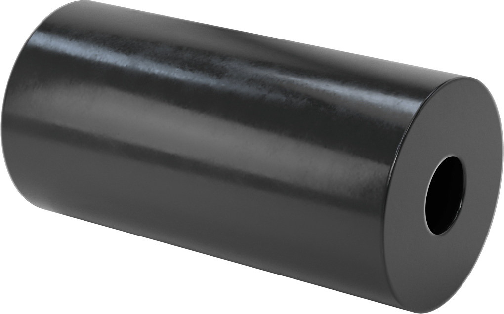 Hava Koşullarına Dayanıklı EPDM Kauçuk Tüp, 3" OD, 1" ID, 6 inç Uzunluk
