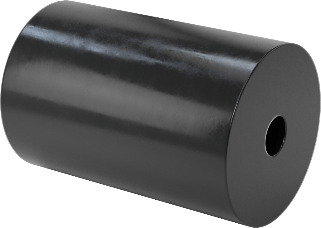 Hava Koşullarına Dayanıklı EPDM Kauçuk Tüp, 4" OD, 7/8" ID, 6 inç Uzunluk