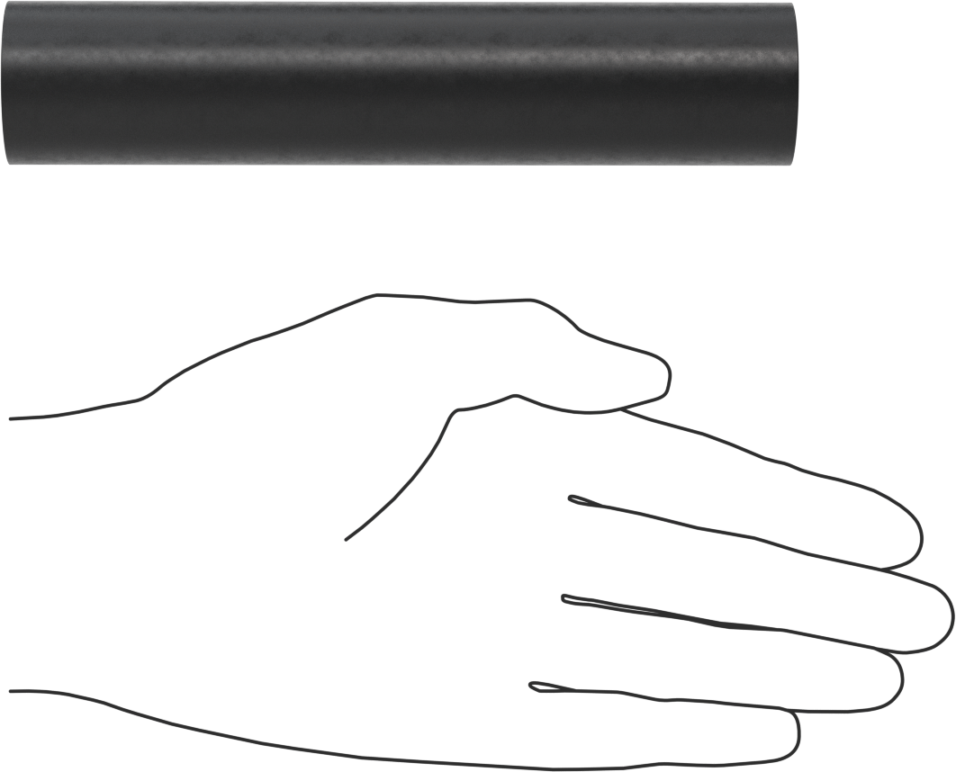 Hava Koşullarına Dayanıklı EPDM Kauçuk Tüp, 1-1/4" OD, 1/4" ID, 6 inç Uzunluk