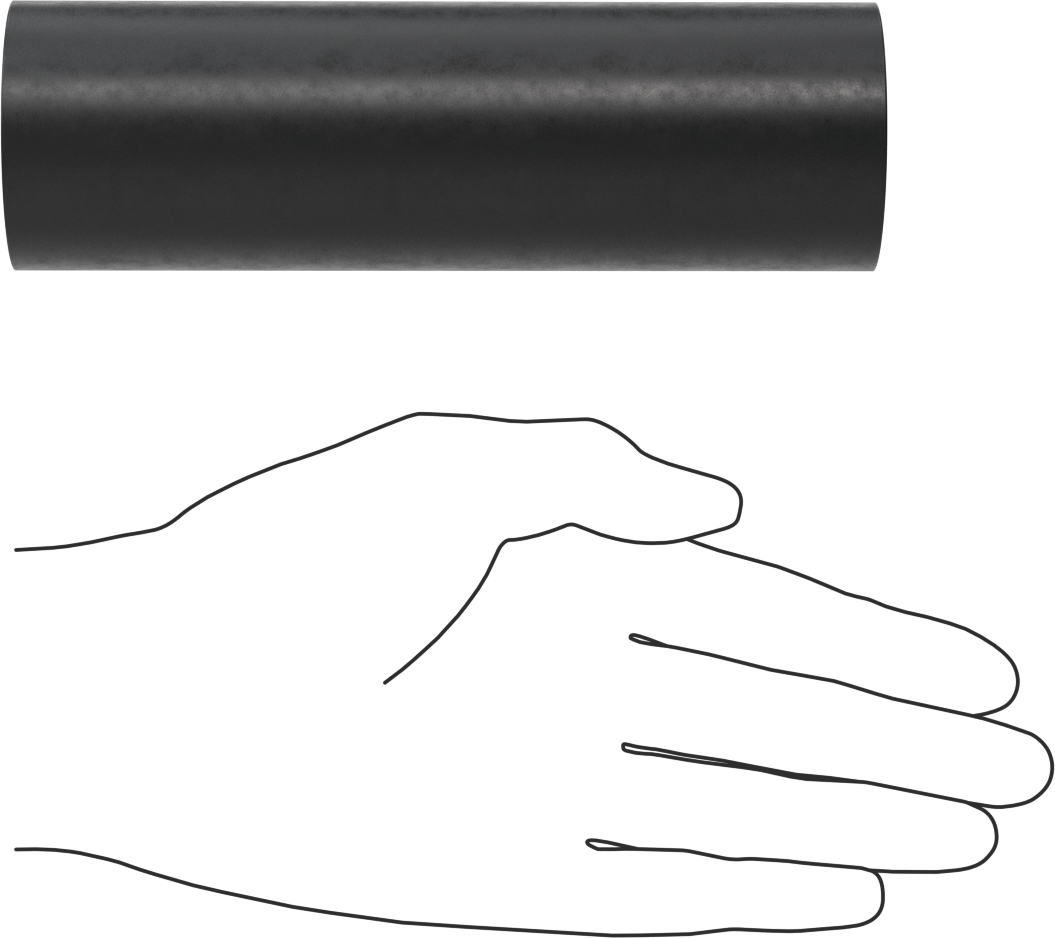 Hava Koşullarına Dayanıklı EPDM Kauçuk Tüp, 1-7/8" OD, 1/2" ID, 6 inç Uzunluk