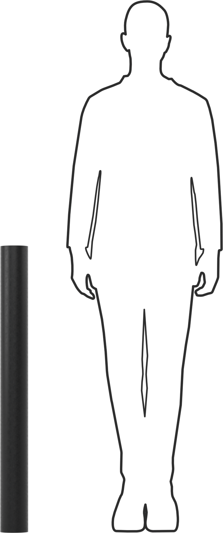 Hava Koşullarına Dayanıklı EPDM Kauçuk Tüp, 3-1/2" OD, 3/4" ID, 36" Uzunluk