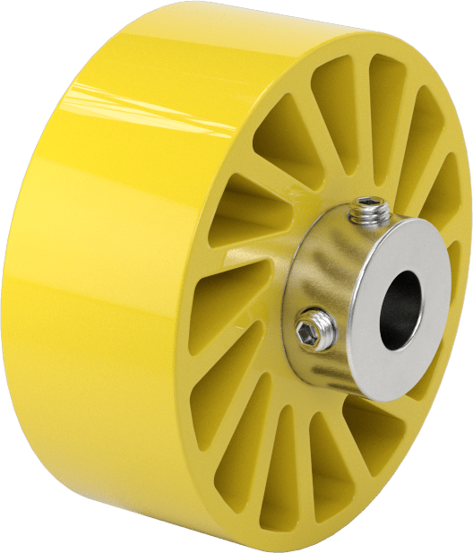 Aşınmaya Dayanıklı Flex-Grip Tahrik Silindiri, 2-1/2“ Çap x 1” Genişlikte Ultra Esnek Silindir, 3/8" Mil