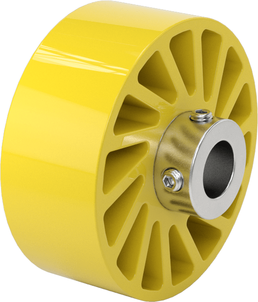 Aşınmaya Dayanıklı Flex-Grip Tahrik Silindiri, 2-1/2“ Çap x 1” Genişlikte Ultra Esnek Silindir, 1/2" Mil