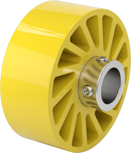 Aşınmaya Dayanıklı Flex-Grip Tahrik Silindiri, 2-1/2“ Çap x 1” Genişlikte Ultra Esnek Silindir, 5/8" Mil