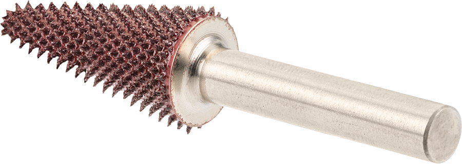 Metalsiz Malzemeler için Taşlama Ucu, Konik Şekil, 9/16" Baş Çapı, Kaba