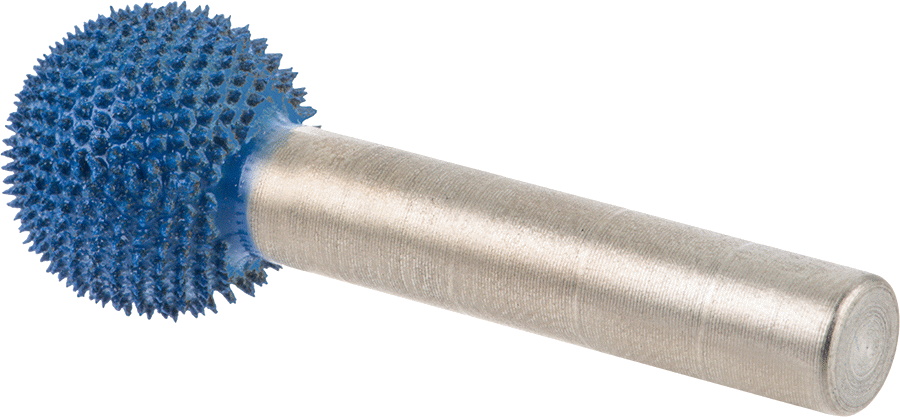 Metalsiz Malzemeler için Taşlama Ucu, Top Şekli, 9/16" Baş Çapı, İnce