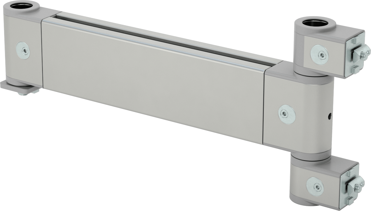 T-Yivli Çerçeveleme Konumlandırma Kolu, 1-1/2" ve 40 mm Yüksek Ray için, 7-5/16" Toplam Yükseklik