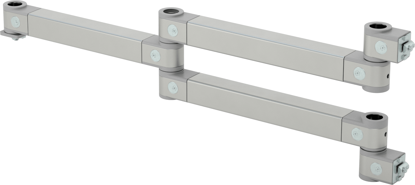 T-Yivli Çerçeveleme Konumlandırma Kolu, Uzatılmış, 1,5" ve 40 mm Yüksek Ray için, 9-7/16" Toplam Yükseklik