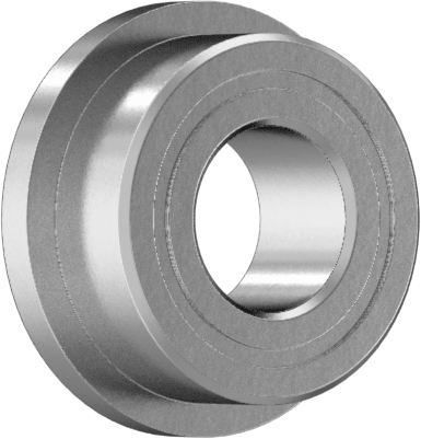 Yüksek Hassasiyetli Flanşlı Bilyalı Rulman, Ekranlı, Ticaret No. FR144-2Z, 1/8" Mil Çapı için