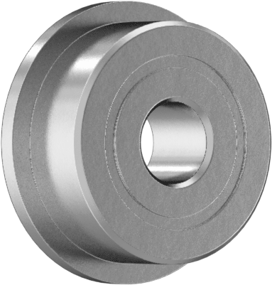 Yüksek Hassasiyetli Flanşlı Bilyalı Rulman, Ekranlı, Ticaret No. FR2-2Z, 1/8" Mil Çapı için