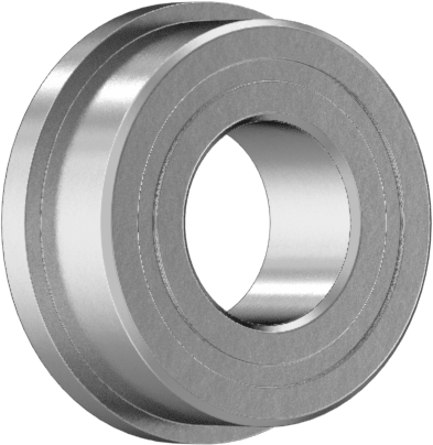 Yüksek Hassasiyetli Flanşlı Bilyalı Rulman, Ekranlı, Ticaret No. FR188-2Z, 1/4" Mil Çapı için