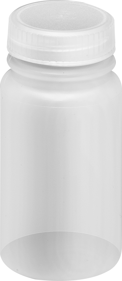 Yarı Şeffaf HDPE Plastik Kavanoz, 2 FL. oz./60 ml Kapasite, 1-1/8" Ağız Dış Çapı