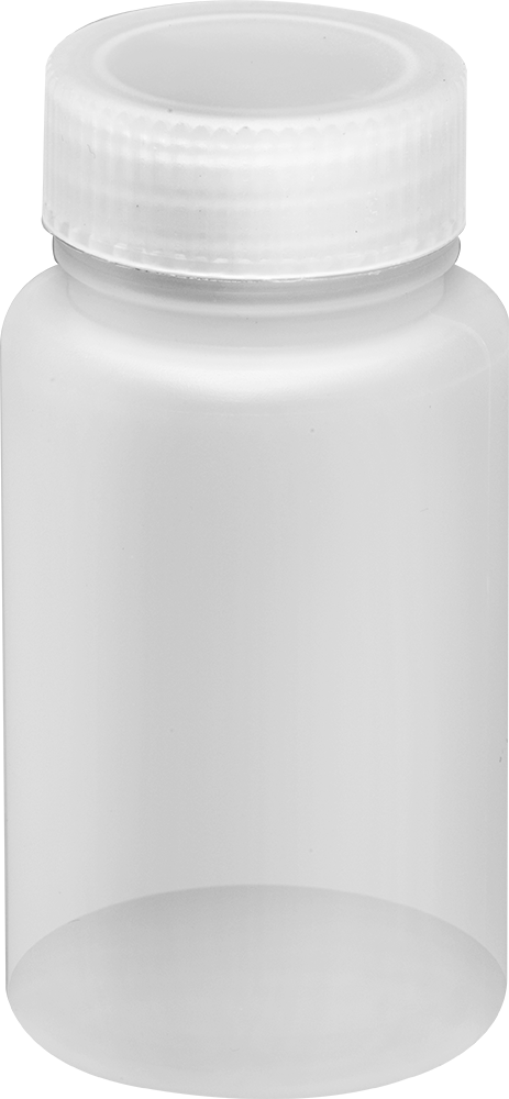 Yarı Şeffaf HDPE Plastik Kavanoz, 4 FL. oz./125 ml Kapasite, 1-1/2" Ağız Dış Çapı