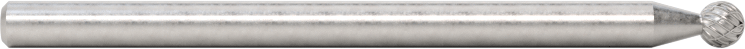 3/32" Çaplı Şaftlı Frez, Bilye, Anma Numarası SD-61, Çift Kesimli Diş