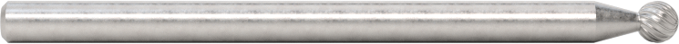 3/32" Çaplı Şaftlı Frez, Bilye, Anma Numarası SD-61, Tek Kesimli Diş