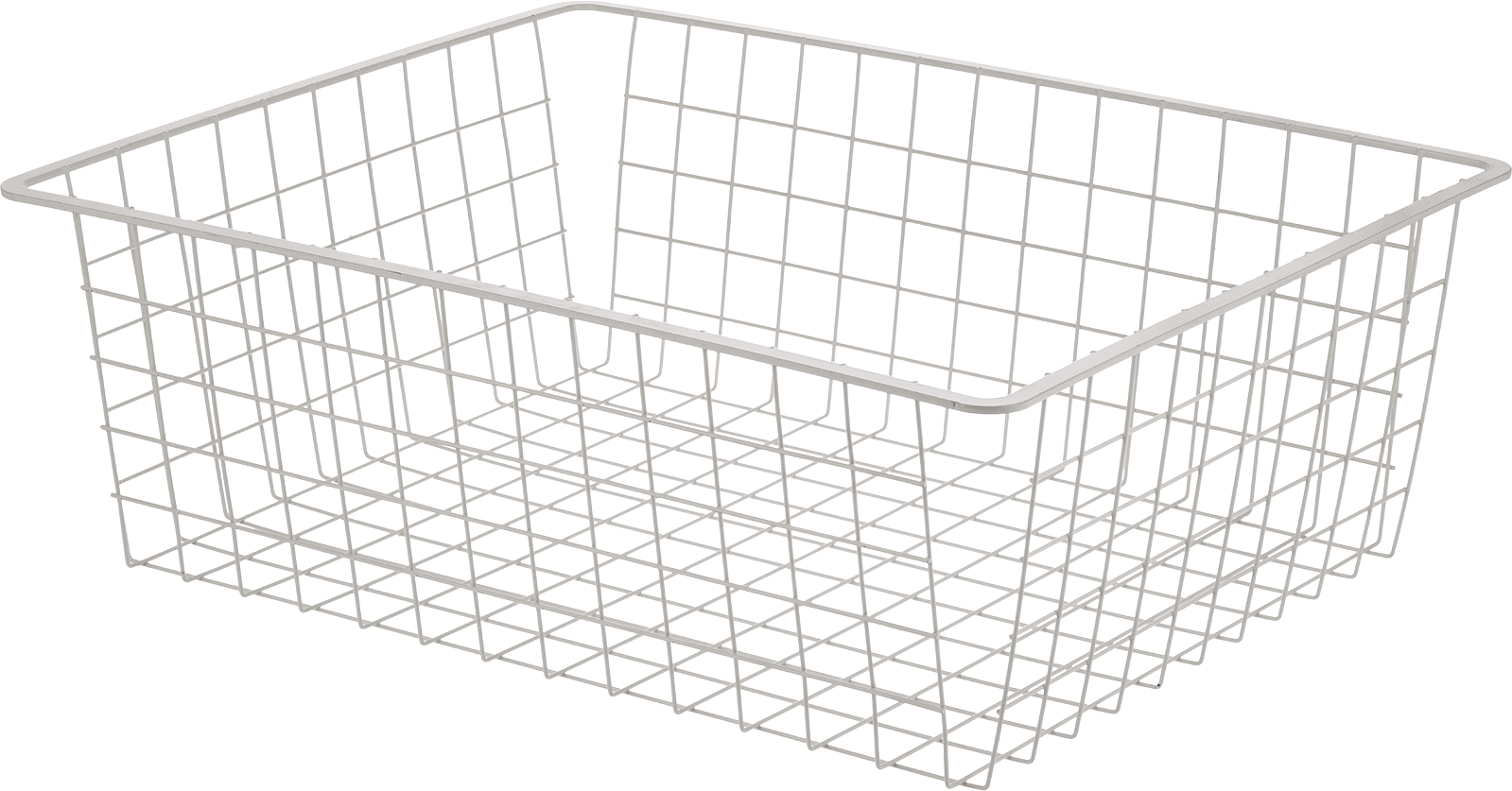 Toz Boyalı Çelik Taşıma Sepeti, 21" x 17" x 7-1/4"