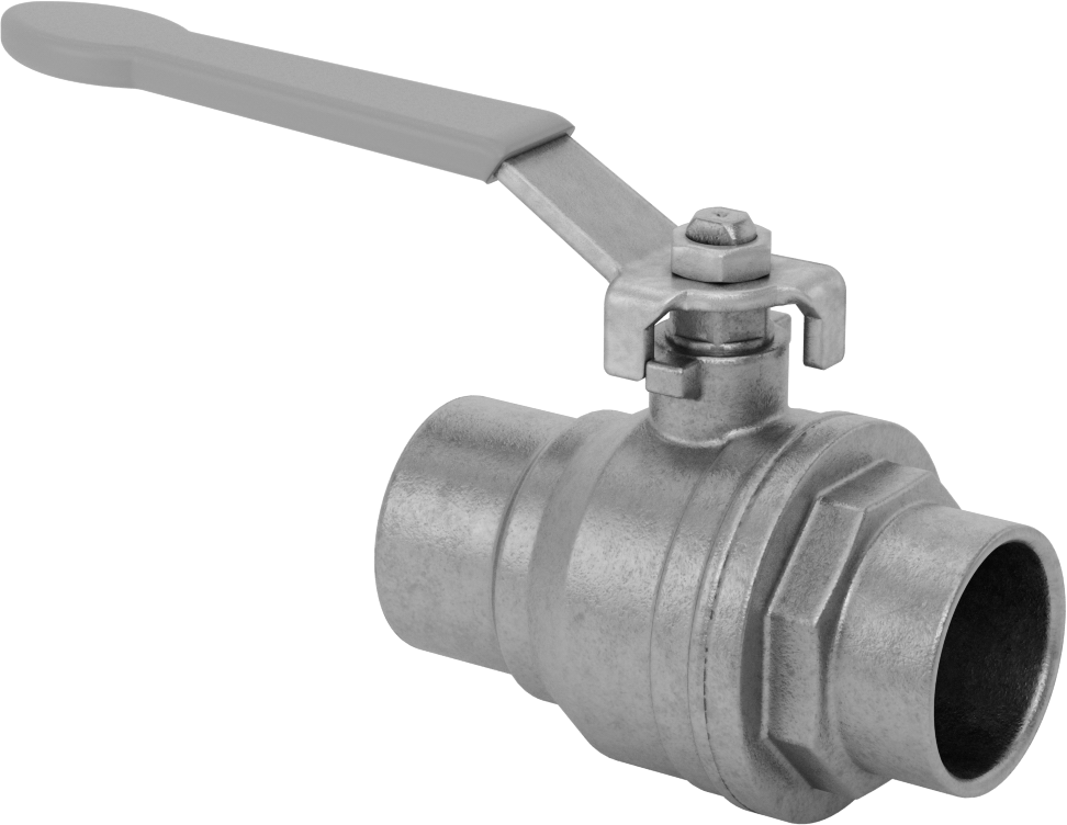 İçme Suyu için Pirinç Gövdeli Açma/Kapama Vanası, 1-1/2 Bakır Boru Boyutu için Lehim Bağlantılı Dişi
