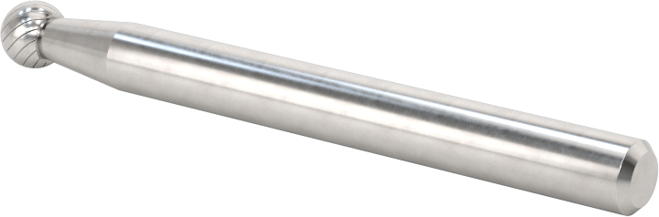 3/16" Çaplı Şaftlı Karbür Freze Ucu, Bilye, Anma Numarası SD-81, Tek Kesimli Diş