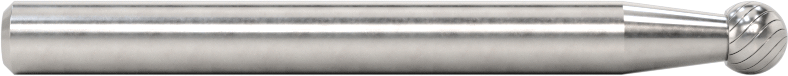 3/16" Çaplı Şaftlı Karbür Freze Ucu, Bilye, Anma Numarası SD-81, Tek Kesimli Diş