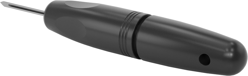 Üçgen Bıçaklı Çapak Alma Sıyırıcı, 1/8“ Genişlik x 3” Uzunluk, Düz Kenarlar ve Düz Yüzeyler için