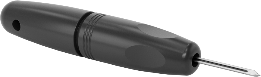 Üçgen Bıçaklı Çapak Alma Sıyırıcı, 1/8“ Genişlik x 3” Uzunluk, Düz Kenarlar ve Düz Yüzeyler için