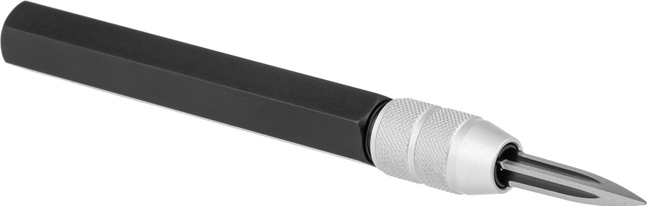 Üçgen Bıçaklı Çapak Alma Sıyırıcı, 3/8“ Genişlik x 4-3/4” Uzunluk, Düz Kenarlar ve Düz Yüzeyler için