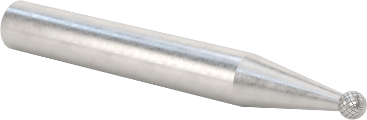 1/4" Çaplı Şaftlı Karbür Freze Ucu, Bilye, Anma Numarası SD-11, Çift Kesimli Diş