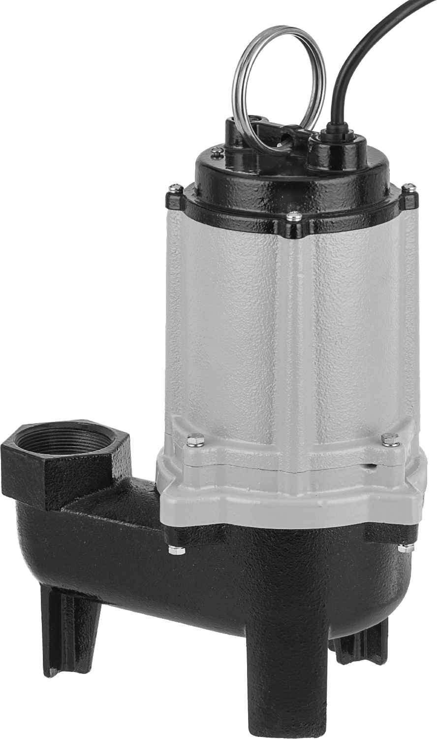 Kanalizasyon Suyu için Karter Pompası, Anahtar Olmadan, 208/230V AC, 1/2 hp