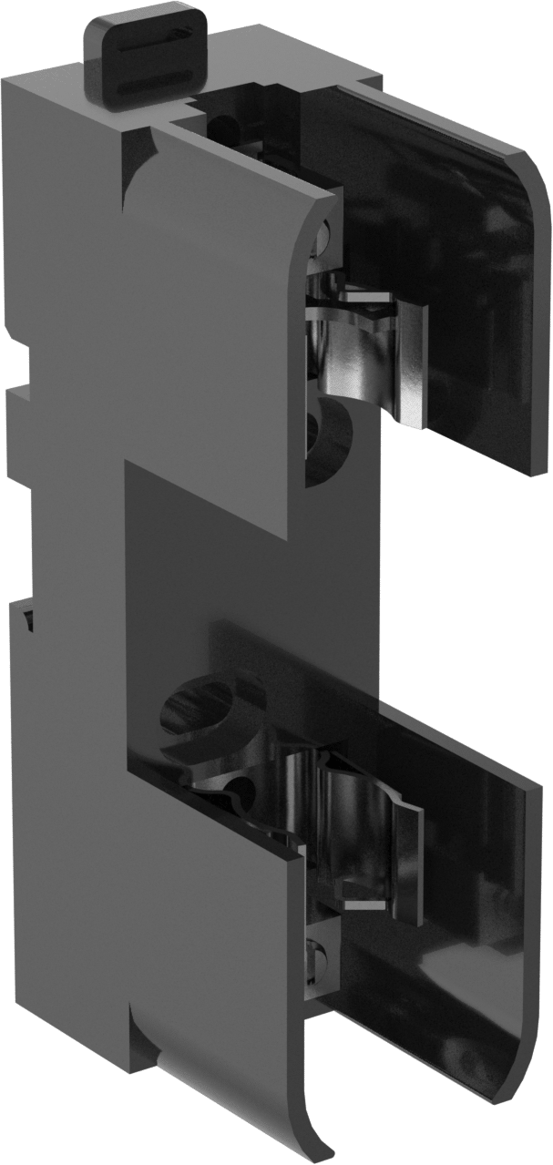 DIN Rayı/Yüzeye Monte Sigorta Bloğu, 1 UL Sınıf RK1 ve RK5 31-60A Sigorta için, 250V AC/250V DC