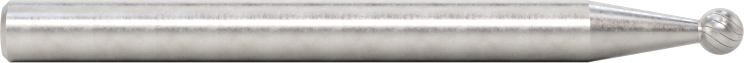1/8" Çaplı Şaftlı Karbür Freze Ucu, Bilye, Anma Numarası SD-41, Tek Kesimli Diş