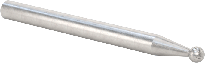 1/8" Çaplı Şaftlı Karbür Freze Ucu, Bilye, Anma Numarası SD-41, Tek Kesimli Diş
