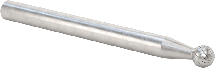1/8" Çaplı Şaftlı Karbür Freze Ucu, Bilye, Anma Numarası SD-42, Tek Kesimli Diş