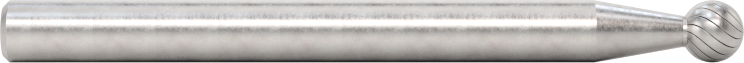 1/8" Çaplı Şaftlı Karbür Freze Ucu, Bilye, Anma Numarası SD-42, Tek Kesimli Diş