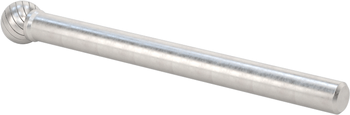 1/8" Çaplı Şaftlı Karbür Freze Ucu, Bilye, Anma Numarası SD-53, Tek Kesimli Diş