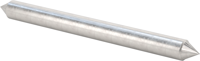 1/8" Çaplı Şaftlı Karbür Freze Ucu, Koni, Anma Numarası SJ-42, Tek Kesimli Diş