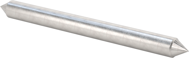 1/8" Çaplı Şaftlı Karbür Freze Ucu, Koni, Anma Numarası SJ-42, Tek Kesimli Diş