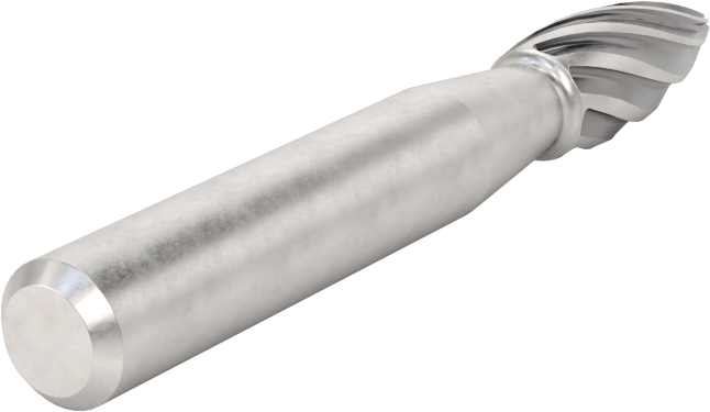 Yumuşak Metaller ve Plastikler için Karbür Frez, Alev, 1/4" Baş Çapı