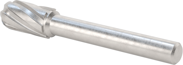 Yumuşak Metaller ve Plastikler için Karbür Frez, Yuvarlak Silindir, 3/8" Baş Çapı