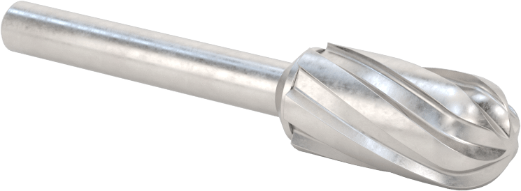 Yumuşak Metaller ve Plastikler için Karbür Frez, Yuvarlak Silindir, 1/2" Baş Çapı