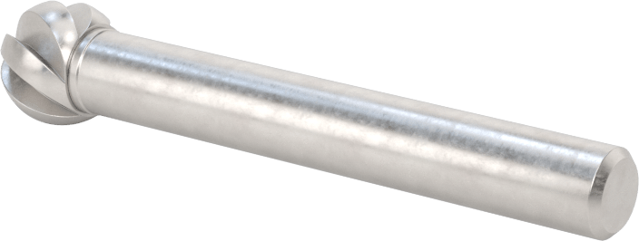 Yumuşak Metaller ve Plastikler için Karbür Frez, Bilye, 3/8" Baş Çapı