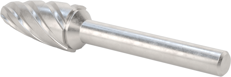 Yumuşak Metaller ve Plastikler için Karbür Frez, Yuvarlak Ağaç, 1/2" Baş Çapı