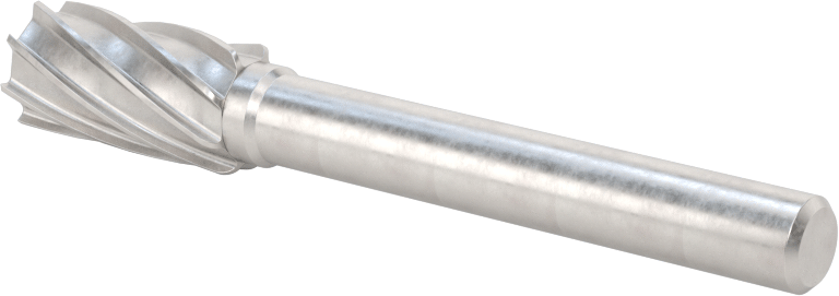 Yumuşak Metaller ve Plastikler için Karbür Frez, Düz Silindir, 3/8" Baş Çapı